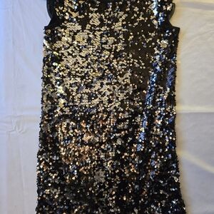 wonder nation Black Sequin Top